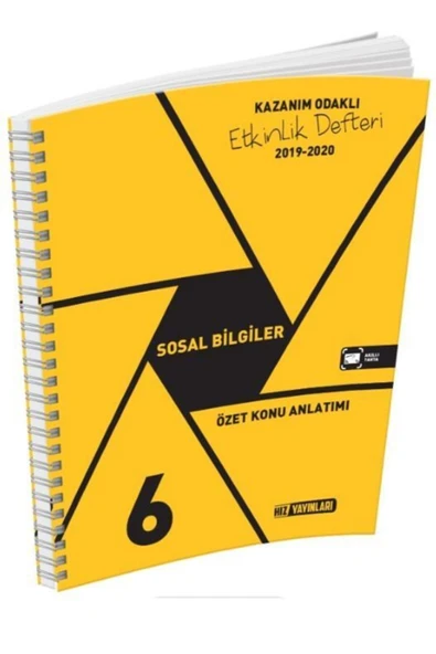 @RBERTİ 6. Sınıf Sosyal Bilgiler Etkinlik Defteri Hız Yayınları Hız Yayınları Komisyon ürün görseli