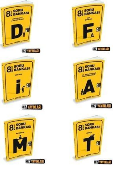 Hız Yayınları Hız Yayınları 8. Sınıf Tüm Dersler 6 Kitap Soru Bankası ürün görseli
