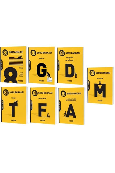 Hız Yayınları Hız Lgs 2023 8. Sınıf Matematik + Geometri + Türkçe + Fen + Paragraf + Inkılap + Din Soru Seti 7 Kit ürün görseli