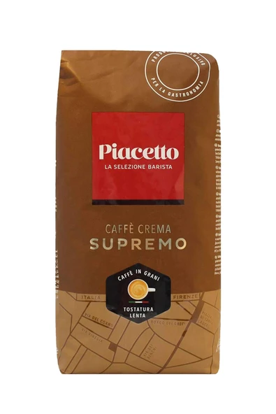 Piacetto Cafe Crema Supremo Çekirdek Kahve 1 kg x 2 Adet - Resim 2