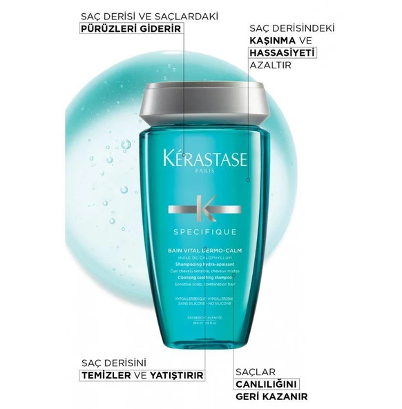 Kerastase Specifique Bain Vital Normal Ve Karma Saç Tipleri Için Yatıştırıcı Şampuan 250 Ml - 5