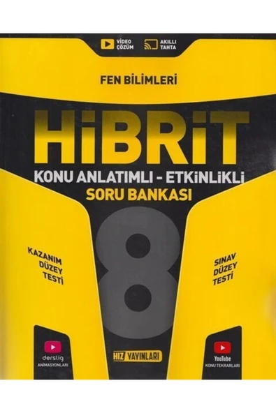 Hız Yayınları Hız Yayınları 8. Sınıf Fen Bilimleri Konu Anlatımlı Etkinlikli Hibrit Soru Bankası ürün görseli