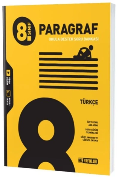 Hız Yayınları HIZ YAYINLARI LGS 8. SINIF TÜRKÇE PARAGRAF SORU BANKASI ürün görseli