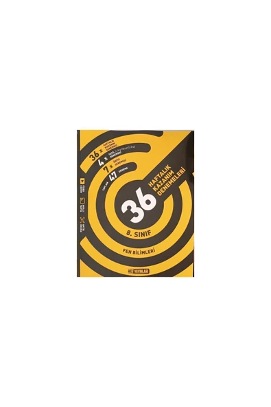 Hız Yayınları HIZ YAYINLARI 8.SINIF FEN BİLİMLERİ 36 HAFTALIK KAZANIM DENEMELERİ ürün görseli