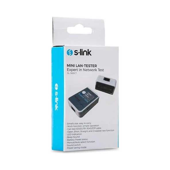 S-Link SL-565CT RJ45 Ağ Kablosu Test Cihazı - 4