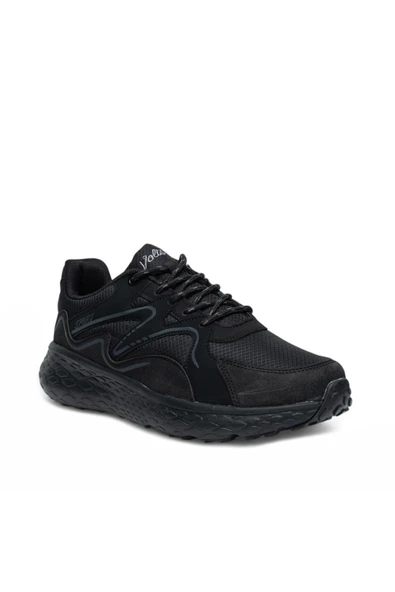 VOLİS SİYAH Memory Foam Taban Günlük Bağcıklı Erkek Sneaker Ayakkabı - Resim 2