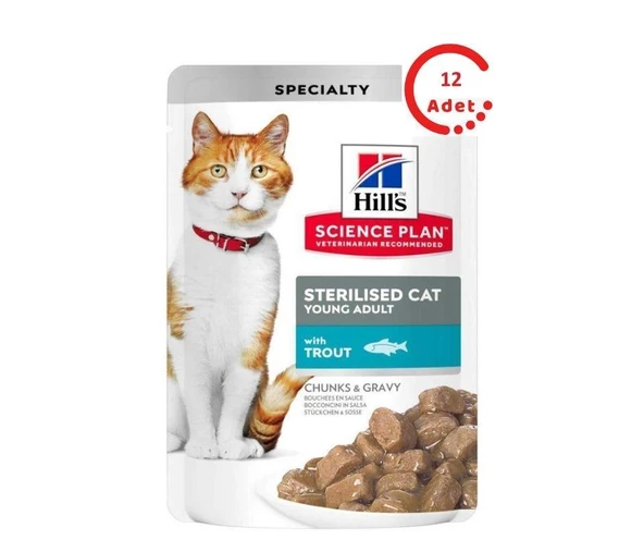 Hills Gravy Alabalıklı Kısırlaştırılmış Kedi Konservesi 85 Gr x 12 Adet ürün görseli 1