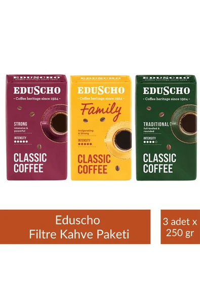 Tchibo Eduscho Filtre Kahve Tanışma Paketi 250 gr x 3 Adet ürün görseli