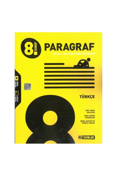 Hız Yayınları Hız Yayınları 8.Sınıf LGS Türkçe Paragraf Okula Destek Soru Bankası ürün görseli
