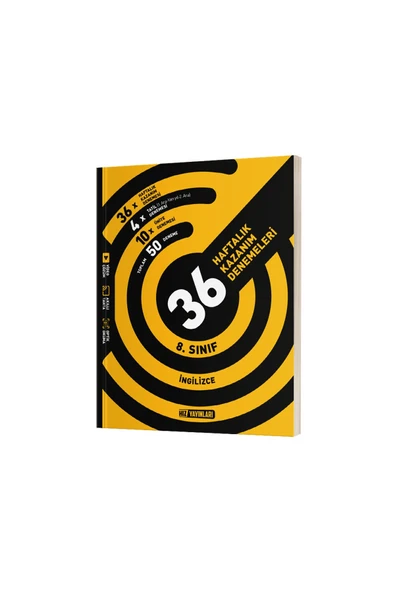 Hız Yayınları HIZ YAYINLARI - 8.SINIF İNGİLİZCE 36 HAFTALIK KAZANIM DENEMELERİ ürün görseli