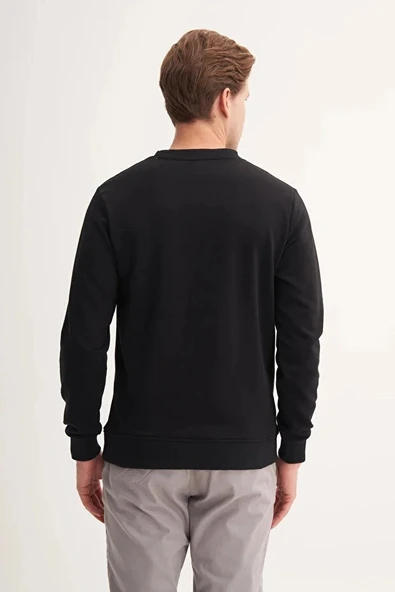 Cazador Slim Fit Mevsimlik 3 İplik Pamuk Karışımlı Sweatshirt-54185 - Resim 3