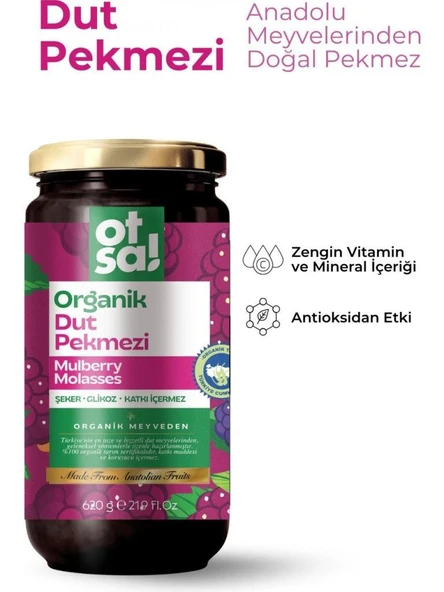 Otsa Organik Dut Pekmezi 620 g - Resim 2