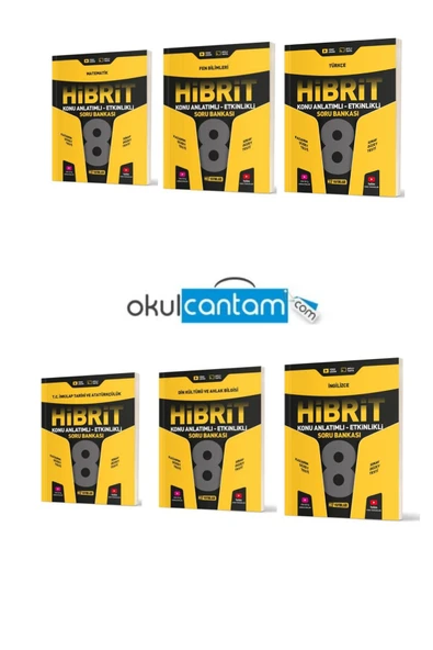 Hız Yayınları HIZ 8.SINIF HİBRİT KONU ANLATIMLI SORU BANKASI DEFTER SET MAT-FEN-TÜRKÇE-İNK-DİN-İNG 2024 GÜNCEL ürün görseli