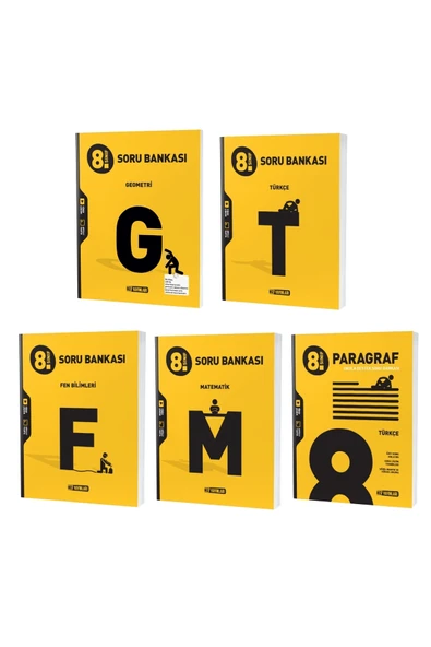 Hız Yayınları Hız Lgs 2023 8. Sınıf Matematik + Geometri + Türkçe + Fen + Paragraf Soru Seti 5 Kitap ürün görseli