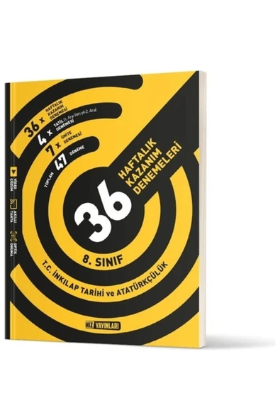 Hız Yayınları Hız Yayınları 8. Sınıf T.C. İnkılap Tarihi ve Atatürkçülük Haftalık Kazanım Denemeleri ürün görseli