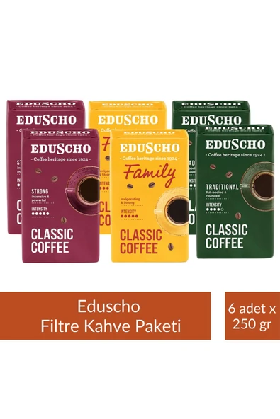 Tchibo Eduscho Filtre Kahve Tanışma Paketi 250 gr x 6 Adet ürün görseli