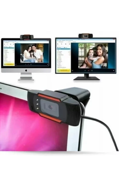 WebCam Orjınal 1080p Konferans Kamera Dahili Mikrofon Chat Görüntülü Sohbet Yayın Kamerası HD Video - 4