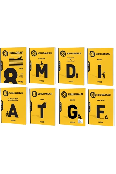 Hız Yayınları Hız Lgs 2023 8. Sınıf Soru Bankası 8 Kitaplık Tam Set ürün görseli