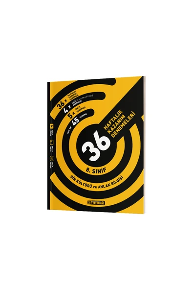 Hız Yayınları 8. SINIF LGS DİN KÜLTÜRÜ 36 HAFTALIK KAZANIM DENEMELERİ ürün görseli