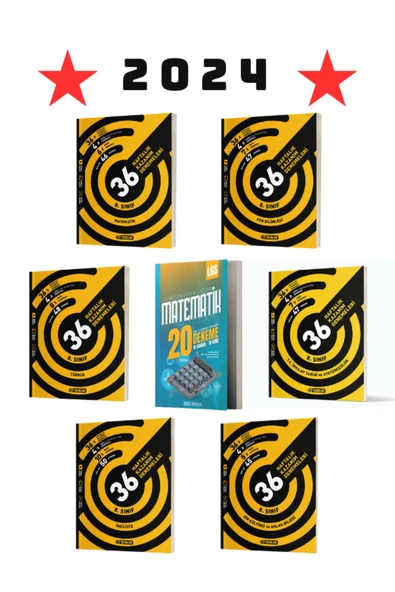 Hız Yayınları HIZ YAYINLARI LGS TÜM DERSLER 6 KİTAP HAFTALIK DENEME - IRMAK MATEMATİK DENEME 2024 BASKI ürün görseli