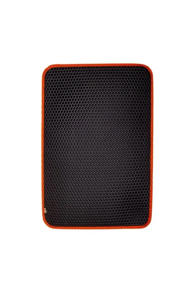 Cattie Kum Toplayıcı Fonksiyonel Kedi Paspası Altıgen Model M Boy - Orange 37-50 cm