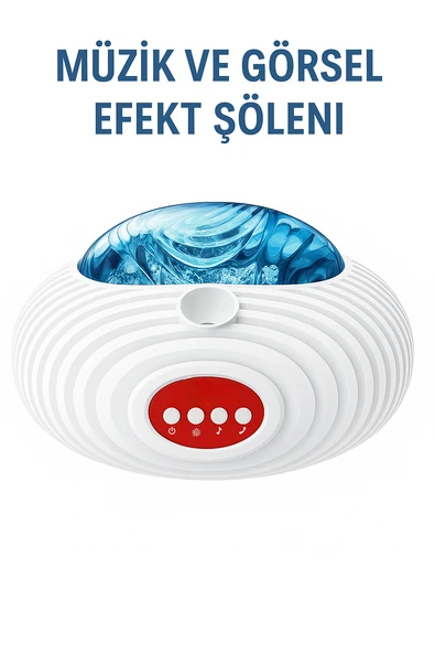 YH12 2 si 1 Arada Akıllı Yıldız projeksiyon Renkli Işık Gösterileri  Bluetooth Hoparlör