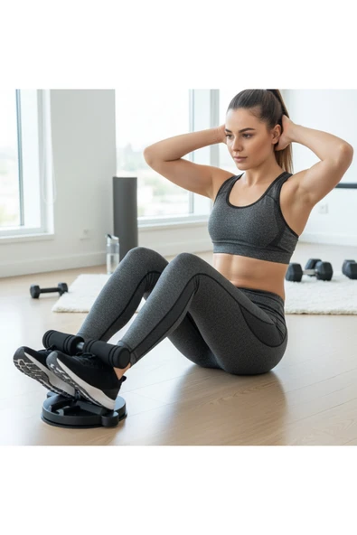Hepitop Vantuzlu Mekik Çekme Spor Aleti Karın Kası Egzersiz Aleti Evde Spor Aleti - 1