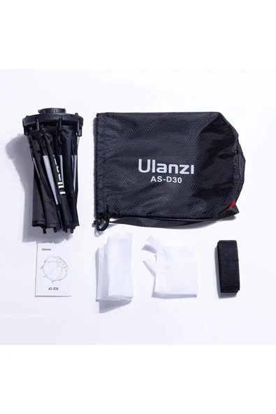 ulanzi AS-D30 30cm Mini Bowens Montajlı ve Izgaralı Sekizgen Softbox - Resim 8