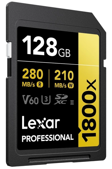 Lexar 128gb Gold Series 1800x Uhs-ıı Sdxc Hafıza Kartı 270mbs - Resim 3
