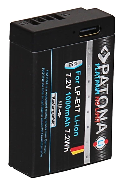 Patona Platinum Canon Lp-e17 Usb-c Girişli Batarya Pil - Resim 4