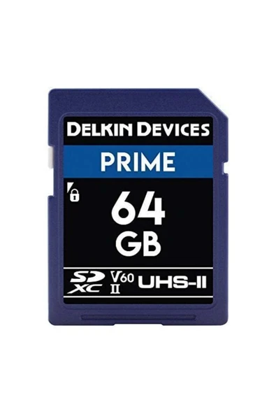 Delkin Devices 64gb Prime Uhs-ıı Sdxc 1900x (V60) Hafıza Kartı - 1
