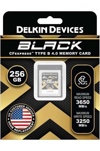 Delkin Devices DELKIN BLACK CFEXPRESS TYPE B 4.0 MEMORY CARD 256GB - 2