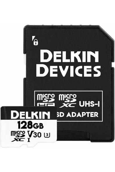 Delkin Devices 128GB Hyperspeed UHS-I MicroSDXC Hafıza Kartı - Resim 2