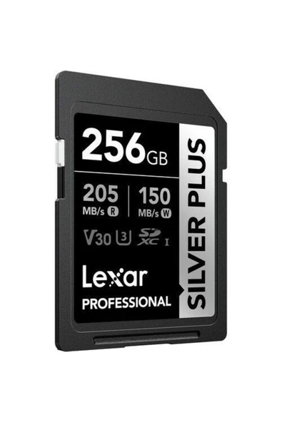 Lexar Professional 256gb 205 Mb/s Silver Plus Sd Hafıza Kartı - 1