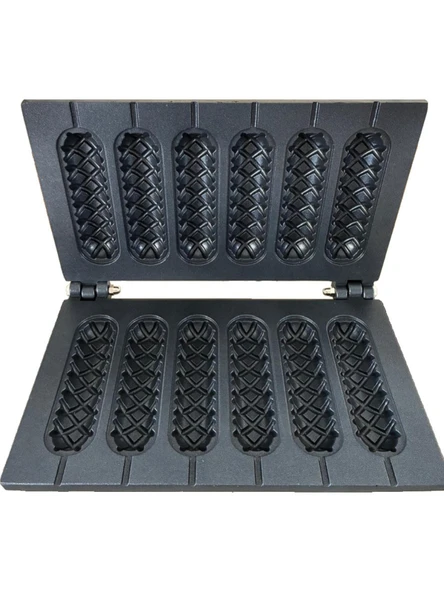 Cemko Çubukta Waffle Makinası 6 Gözlü Zaman Ayarlama Özelliği - Resim 4