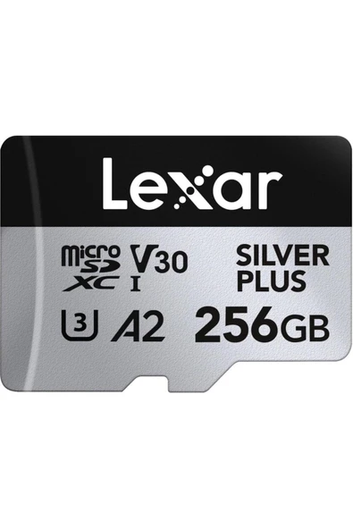 Lexar 256GB Silver Plus 205mb 4K V30 UHSI Micro SD Hafıza Kartı - 7