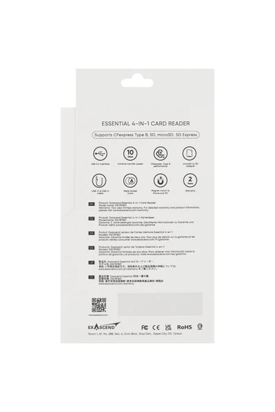 exascend Essential 4-In-1 Card Reader ( Type B, Sd, Micro Sd,sd Express ) - Resim 4