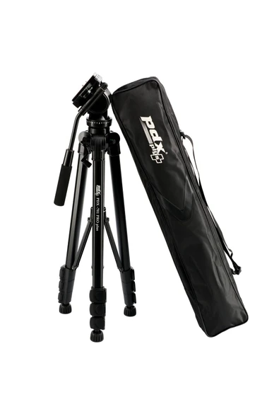 PDX 701 Pro Plus Hidrolik Kafa 206cm Profesyonel Video Tripodu - Resim 2