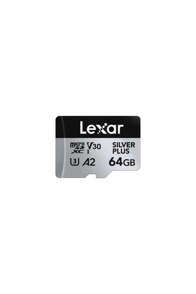 Lexar 64GB Lexar LMSSIPL064G-BNANG Hıgh-Performance Sılver Plus Mıcrosdxc Uhs-I Up To 205MB/S Read 100MB/S ürün görseli