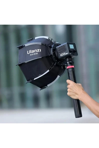ulanzi AS-D30 30cm Mini Bowens Montajlı ve Izgaralı Sekizgen Softbox - Resim 2