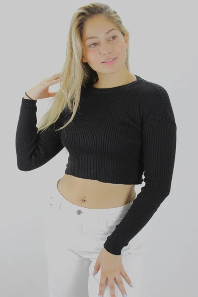 Crop Triko Siyah - 1352.55 ürün görseli