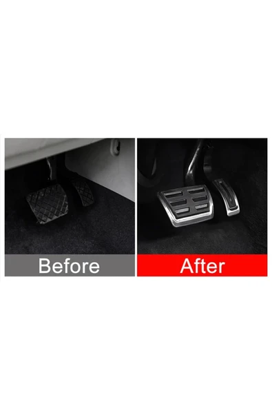 YıldızTuning Skoda Rapid 2013+ Scala Kamiq Fabia 2015+ Otomatik Pedal Seti - Resim 3