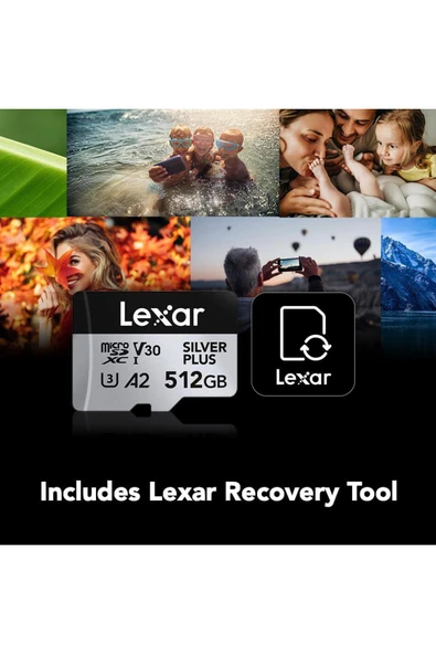 Lexar Professional 512gb 205 Mb/s Silver Plus Microsd Hafıza Kartı - Resim 5