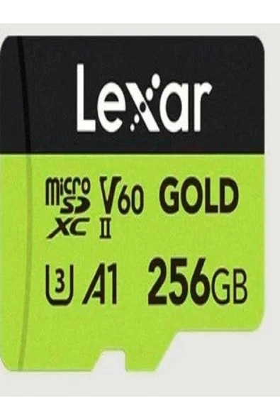 Lexar 256GB Professional GOLD microSD UHS-II Hafıza Kartı ürün görseli