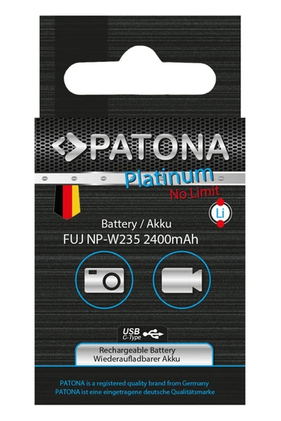 Patona Platinum Batarya Fuji FinePix NP-W235 için - Resim 4