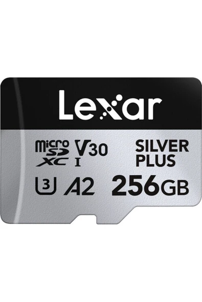 Lexar 256GB Silver Plus 205mb 4K V30 UHSI Micro SD Hafıza Kartı - 3