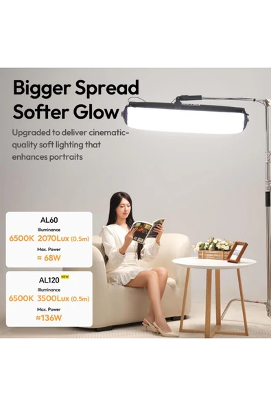 ulanzi Al120 120w Bi-color Led Air Tube Işık L097 - Resim 5