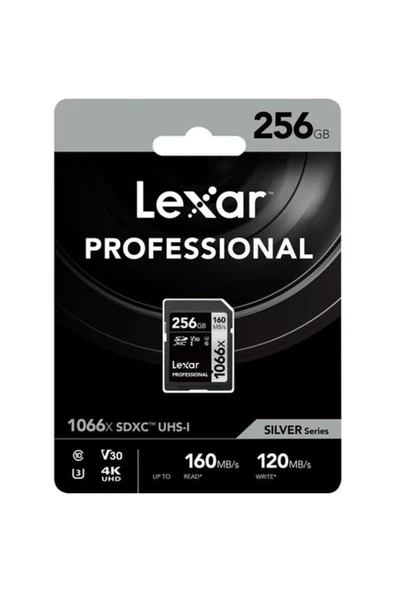 Lexar 256GB 1066X Sd Hafıza Kartı Uhs-I C10 V30 4K (160MB/S) - Resim 2