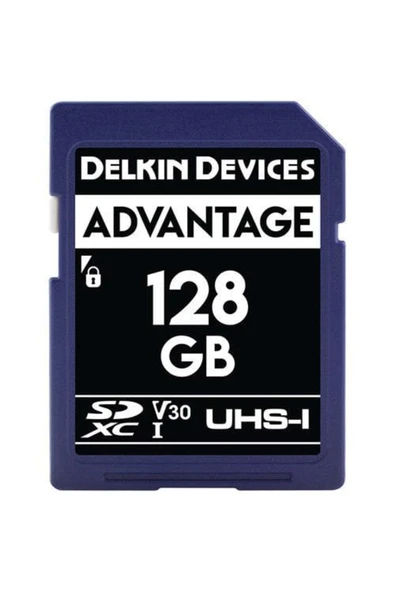 Delkin Devices Delkin ADVANTAGE 128GB SD UHS-I V30 Hafıza Kartı - 1