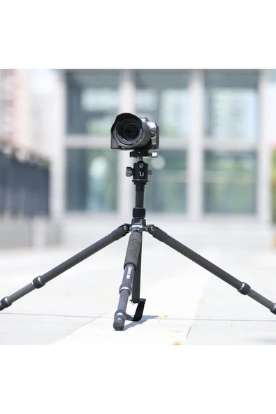 ulanzi Mt-61 Carbon Fiber Hafif Taşınabilir Travel Tripod Monopod - Resim 7